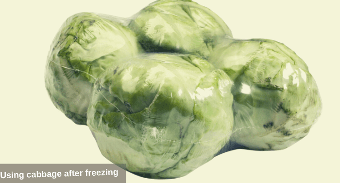 Using cabbage after freezing