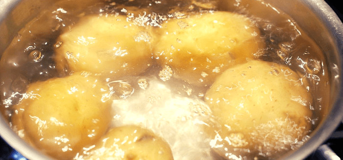 boiling potato