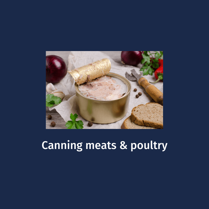 Canning meats & poultry