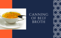 Canning of Beef Broth